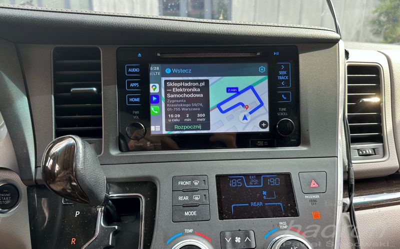 android auto carplay do toyoty sienny