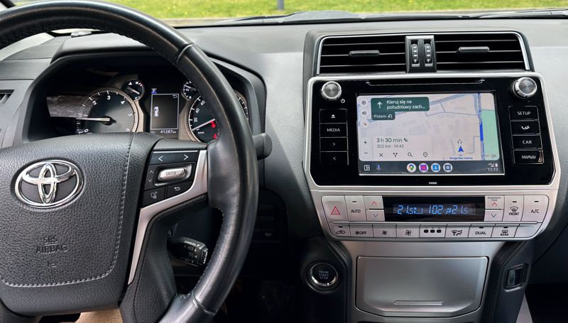 android auto do toyoty land cruiser