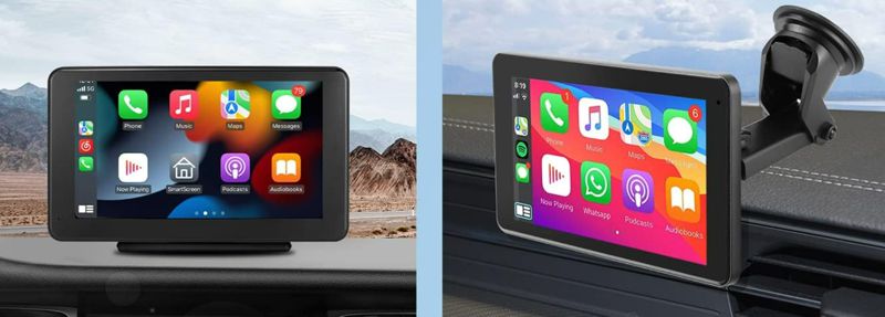 monitor samochodowy 7 cali android auto carplay