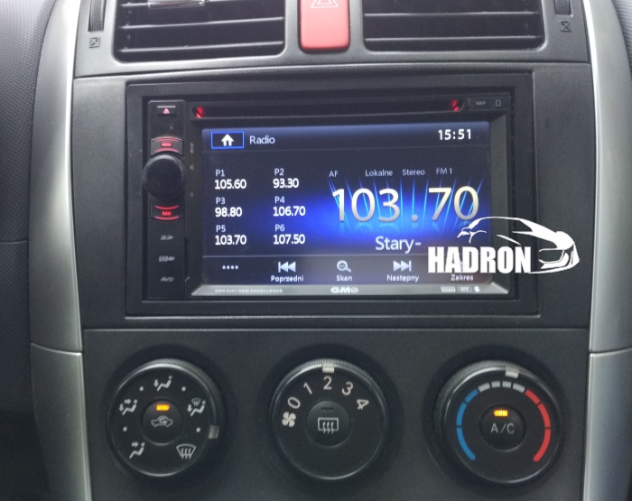 Ramka do radia 2 din Toyota Auris Montaż Nawigacji HADRON WARSZAWA