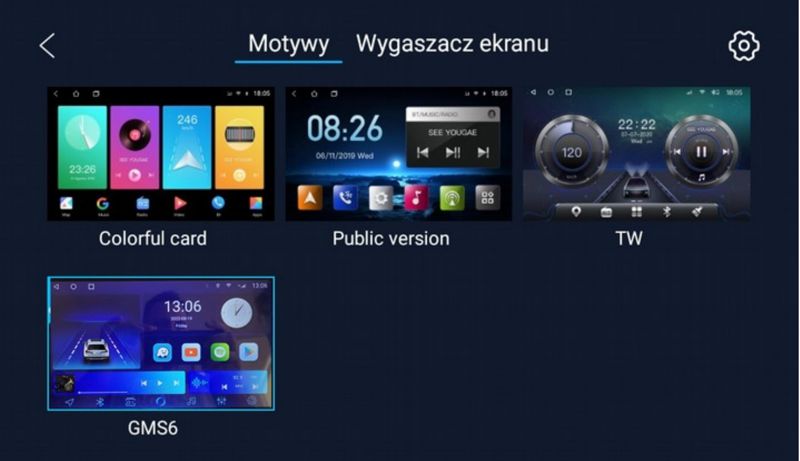 Radio 1 DIN ekran 10 cali Android GMS 9911TQ