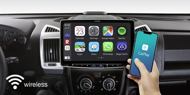 radio android auto carplay do fiata ducato