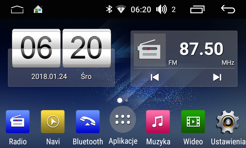 Stacja multimedialna AMC 886 PRO Android