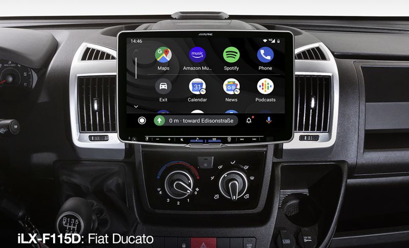 radio android auto do fiata ducato