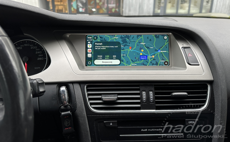 radio android auto do audi a4 b8