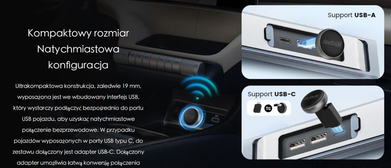 adapter do bezprzewodowego android auto 