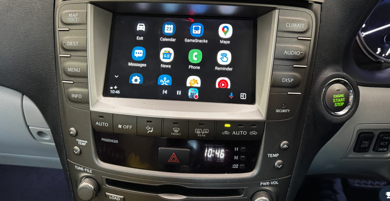 android auto carplay lexus is250 