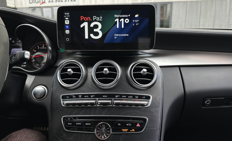 android auto do mercedesa w205 