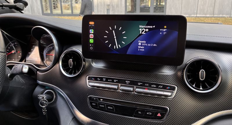 android auto carplay do mercedesa w447 v klasa