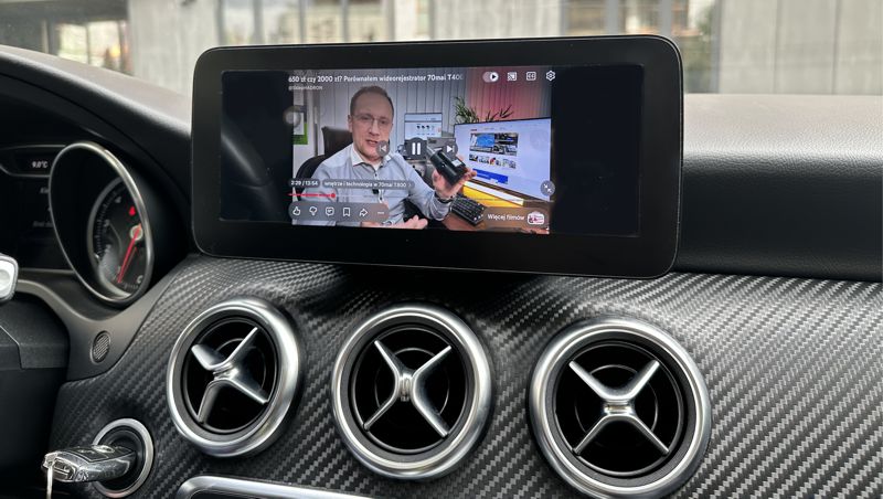 dotykowy ekran do mercedesa w176