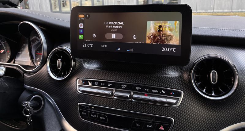 mercedes w447 v klasa android auto carplay