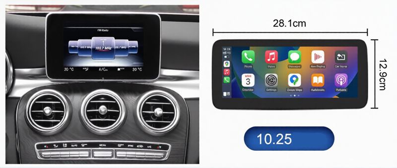 android auto do mercedesa v klasa 