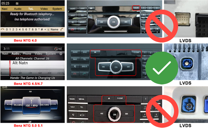 radio do mercedesa gla 