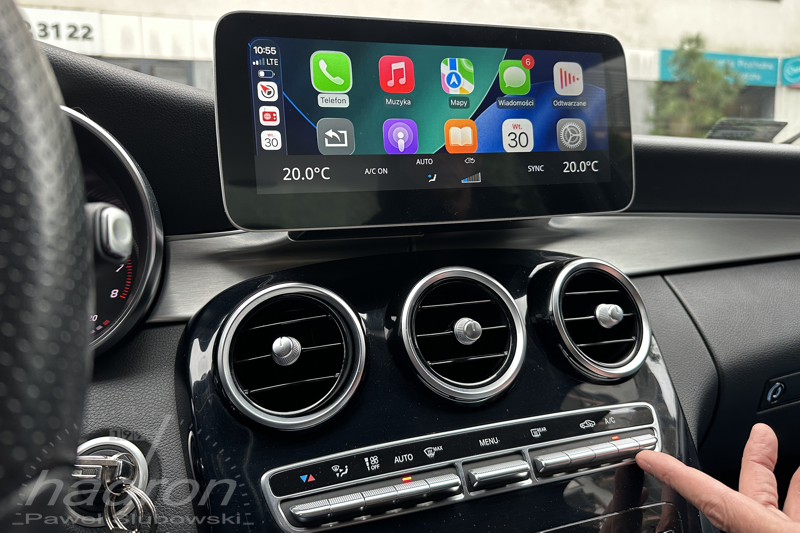 radio do mercedesa w205 