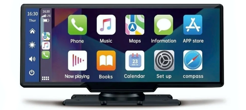 samochodowy monitor android auto carplay 