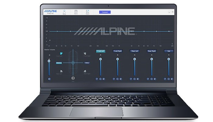 alpine pwd-x5 wzmacniacz 4-kanałowy 