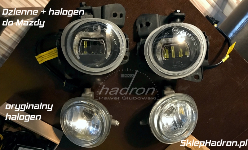 Mazda CX-7 światła dzienne halogen przeciwmgielny