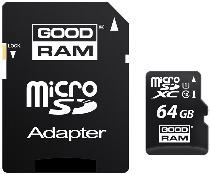 Karta micro SD 64GB GoodRAM Class 10 z adapterem