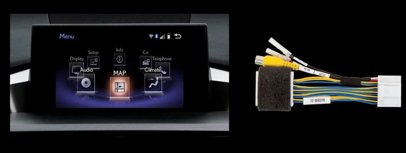 kamera cofania do lexusa 