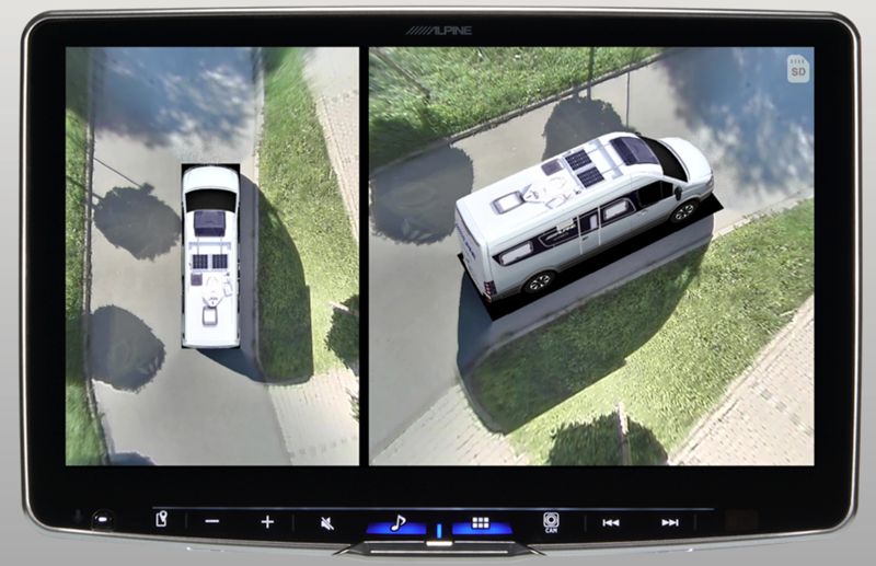 kamery 360 stopni samochodowe alpine hcs t100