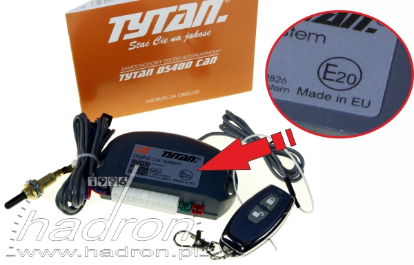 Autoalarm Tytan DS400 polskiej produkcji