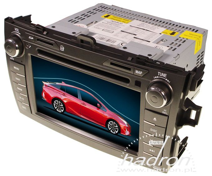 Stacja multimedialna 2DIN GMS Adayo Toyota Corolla 2007 - 2012 Komputer pokładowy 2DIN do Toyoty Corolli