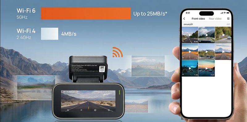 wideorejestrator 70mai a810 lite 4k